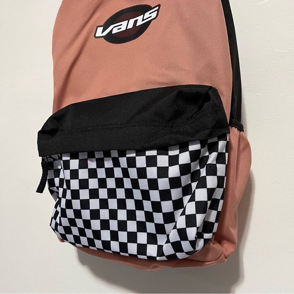 Cans backpack pink and white and black checkered NWT - Picture 2 of 9